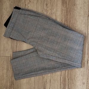 Zara plaid cigarette pants
